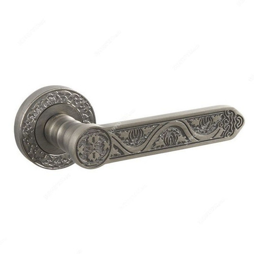 Doganlar Door Handle, Barok, Zinc, Silver