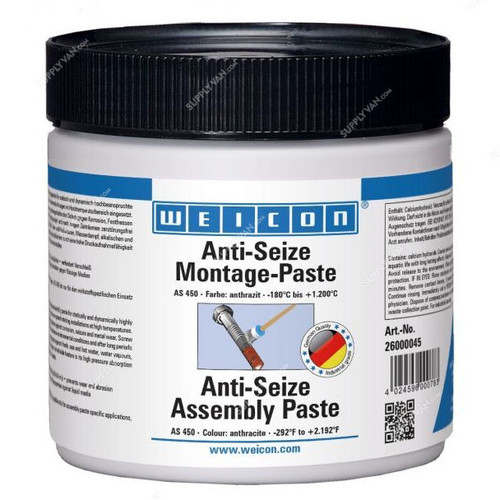 Weicon Anti-Seize Assembly Paste, 26000045, 450gm