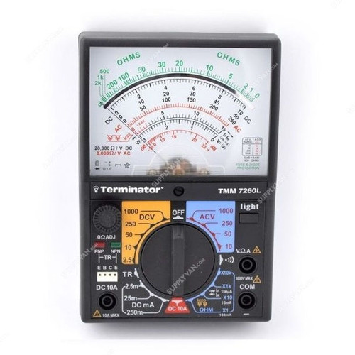 Terminator Analog Multimeter, TMM-7260L, 1000V