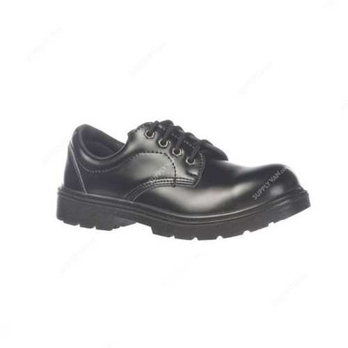 Vaultex Steel Toe Safety Shoe, VTB, Size42, Black, Low Ankle