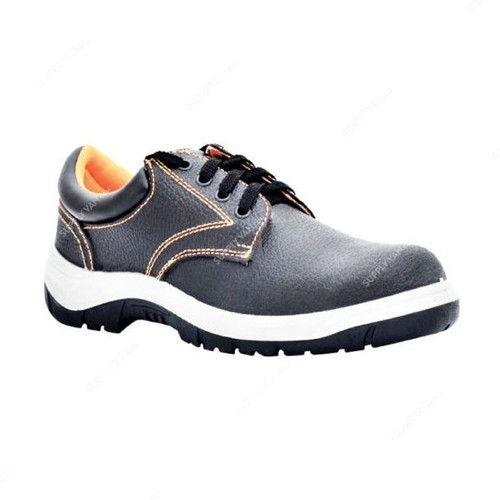 Vaultex Steel Toe Safety Shoe, VH2H, Size40, Black, Low Ankle