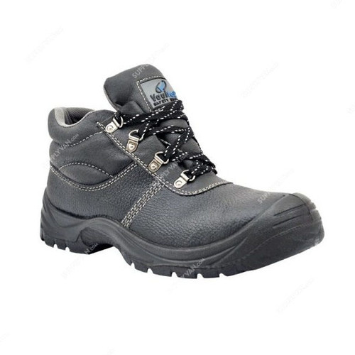Vaultex Steel Toe Safety Shoes, VJ6, Size38, Black, High Ankle