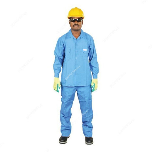 Workland Pant and Shirt, 2PWL, 135GSM, S, Petrol Blue