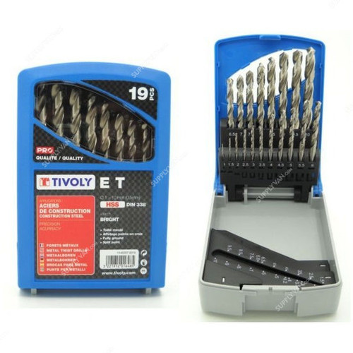 Tivoly Professional Drill Bit Set, 11452070015, ET, 19PCS