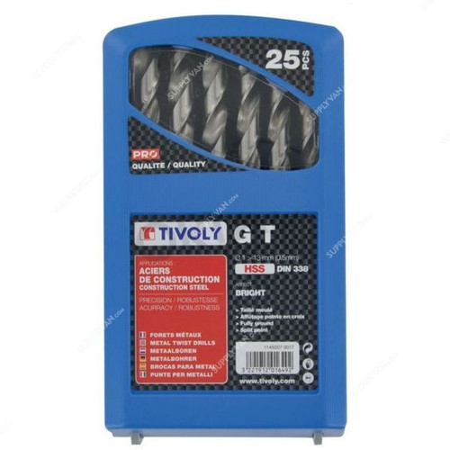 Tivoly Professional Drill Bit Set, 11452070017, GT, 25PCS