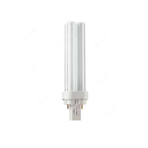 Philips Compact Fluorescent Lamp, MASTER-PL-C-26W-840-2P, 26W, 4000K, PK10