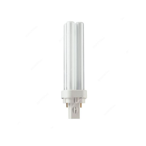 Philips Compact Fluorescent Lamp, MASTER-PL-C-26W-865-2P, 26W, 6500K, PK10