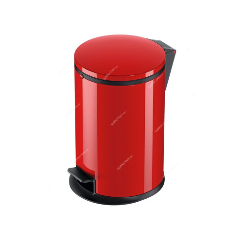 Hailo Pedal Waste Bin, HLO-0517-040, Pure M, 12 Litres, Red