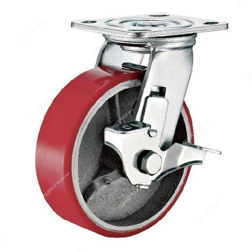 Maxwel Heavy Duty Urethane Wheel Caster, MW-A4029-125, 12.5CM, 350 KG