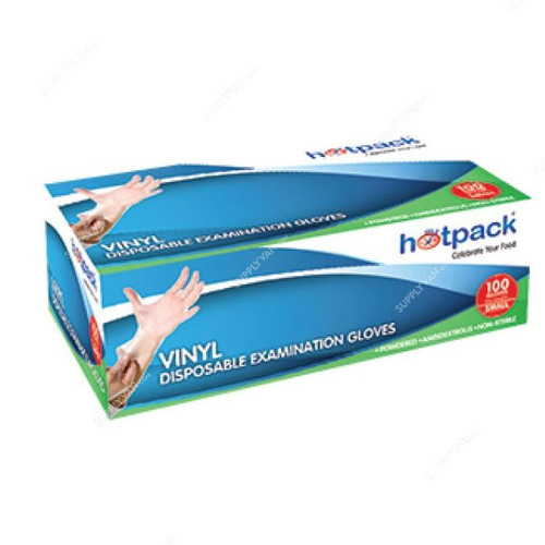 Hotpack Powder Free Vinyl Gloves, VGXLPF, XL, 1000 Pcs/Carton