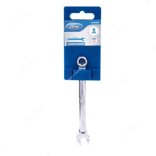 Ford Combination Spanner, FHT-EI-050, 8MM, Silver