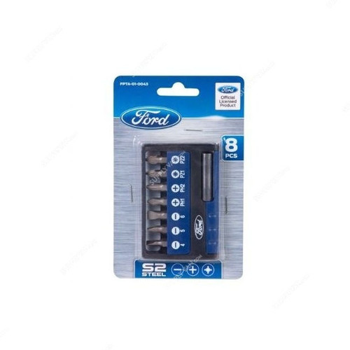 Ford Screw Driving Bits Set, FPTA-01-0043, 25MM, Silver, 8PCS