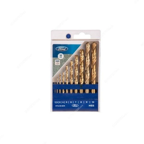 Ford Drill Bit Set, FPTA-05-0019, Bronze, 10PCS