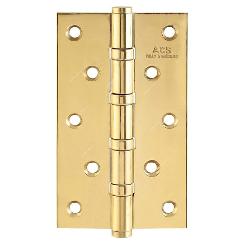 ACS Fix Pin 4 Bearings Hinge, 533-4BB-FP, Brass, Gold