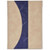 FIS Velvet Executive Portfolio with Writing Pad, FSGT03EX5M, Velvet, 210 x 297MM, Beige/Blue