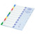 FIS 10 Colors Index Divider, Arabic, Polypropylene, Plain, A4, Multicolor
