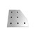 Extrusion 90 Degree Reinforcement Flat Plate, 40 Series, 7 Hole, Aluminium, 40 x 80MM
