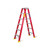 Topman Double Sided Ladder, FRPDS14, Fiber Glass, 14 Steps, 150 Kg Loading Capacity