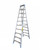 Topman Two Way Ladder, TWAL10, Aluminium, 10 Steps, 110 Kg Loading Capacity