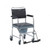 3W Commode Wheel Chair, 3W-692-46, Steel, Black