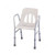 3W Shower Chair, 3W-791S, Silver and White