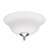 Hunter Frosted Bowl, 24126, 2 Light, 210MM, White