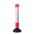 Spring Post, HF24011, Rubber, 80CM, Red and Silver