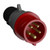 ABB Pin and Sleeve Plug, 416BP6, 5 Pole, 16A, Red and Grey