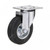 Liemke European Type Swivel Caster, 18-11-6-13-3-2, Rubber, 100 x 30MM, 80 Kg