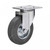 Liemke European Type Swivel Caster, 18-11-6-13-2-5, Rubber, 200 x 50MM, 180 Kg