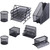 Eagle Office Desk Organizer Set, ASST007, Metal, Black, 7PCS