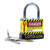 Loto-Lok Lockout Padlock, 2PTPSNKDS24, Steel, 24 x 6MM, Yellow and Black