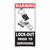 Loto-Lok Lockout Tagout Sticker, RBV-07, Vinyl, Vertical, 300 x 150MM