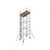 Unique Double Width Scaffolding Tower, USDW-9-30, Aluminium, 9.30 Mtrs, 250 Kg