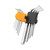 Tolsen Long Arm Hex Key Set, 20048, 9 Pcs/Set