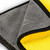 Rhinomotive Soft Touch Dual Microfiber Towel, R1806, 800GSM, 40 x 40CM, Yellow/Grey