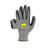 Rhinomotive Versatile Cut Resistant Glove, R1306, Size8, Black/White