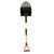 Musu Tang D Handle Shovel, S503D, Pointed, Wood, 12 Pcs/Pack