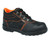 Vaultex Steel Toe Safety Shoes, VBI, Leather, Size39, Black