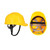 Vaultex Lite Safety Helmet With Chin Strap, LGB, Yellow