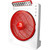 Sonashi Rechargeable Fan, SRF-612N, 12 Inch, 33W, White/Red