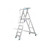 Topman Rolling Warehouse Ladder, RWAL15, Aluminium, 14+1 Steps, 150 Kg Loading Capacity