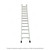 Zamil Square Section Single Straight Ladder, SSL-11, Aluminium, 1 Side, 11 Steps, 3.17 Mtrs