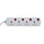 Olsenmark Extension Socket, OMES1811, Plastic, 13A, 4 Way, 3 Mtrs, White