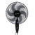 Olsenmark Stand Fan, OMF1793, 16 Inch, 6 Blade, Black/White