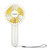 Olsenmark Reachargble Mini Portable Fan, OMF1801, 3 Blade, 1200mAh, White/Yellow