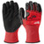 Milwaukee Impact Dipped Gloves, 4932478128, Cut Level 3, L, Black/Red