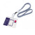 Deli Horizontal ID Pass With Blue Lanyard, PVC, 115 x 93CM