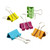 Deli Color Binder Clip, E8555A, PVC, 19MM, 40 Pcs/Pack