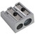 Staedtler Double Hole Metal Sharpener, 510-20, 8.2/10MM, Silver, 10 Pcs/Pack
